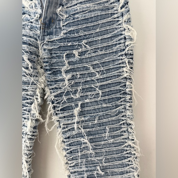 Fashion Nova Shredded Denim Jeans - Picture 8 of 11
